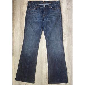 7 For All Mankind Distressed Medium Wash Bootcut Denim Women’s Jeans Size 29